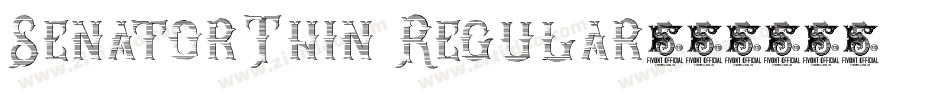 SenatorThin Regular字体转换